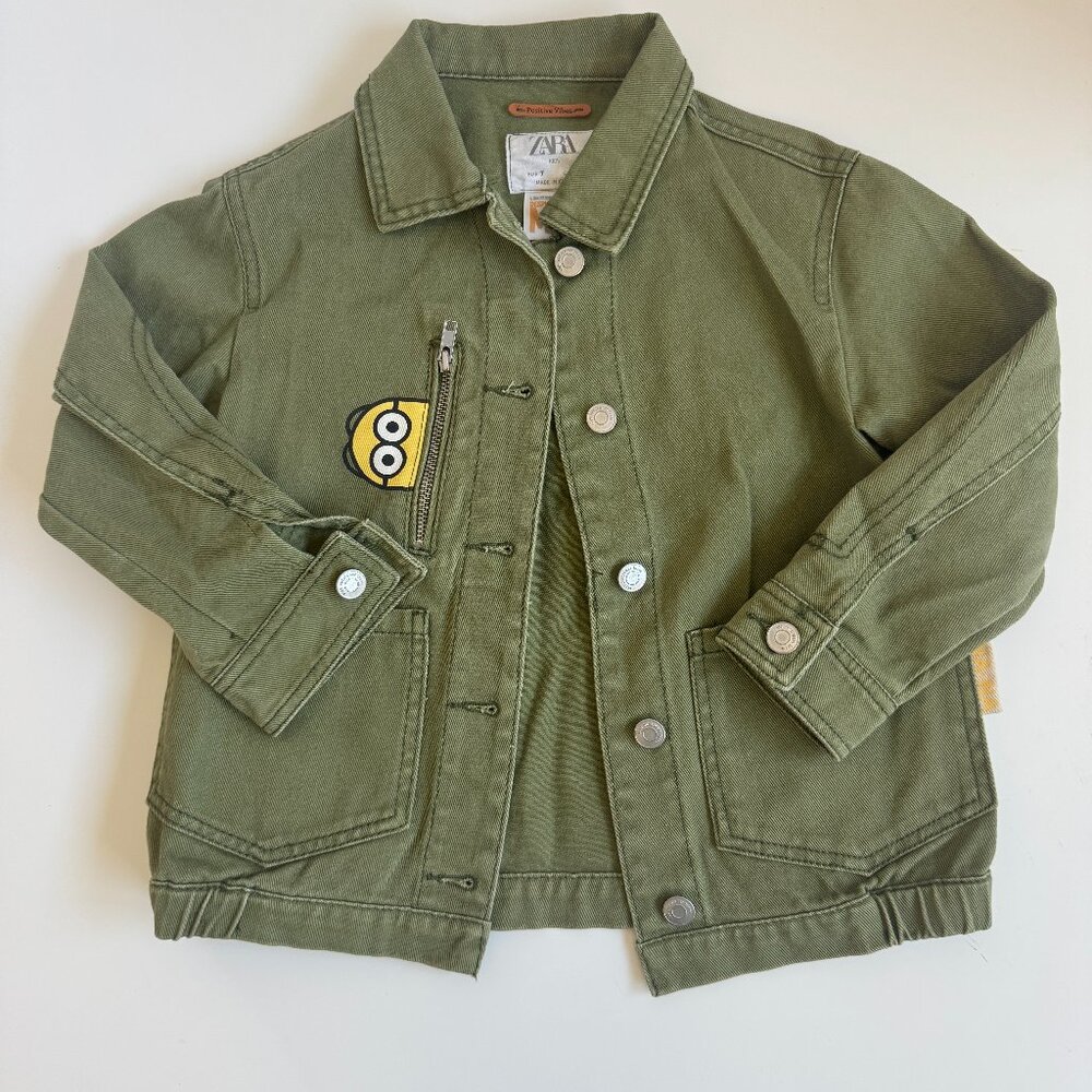 ZARA KIDS X Minions Despicable Me Jean/Denim Jacket (Size 7) - SPECIAL EDITION!
